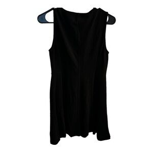 Banana Republic Black Sleeveless A-Line Swing Dress Sz MP